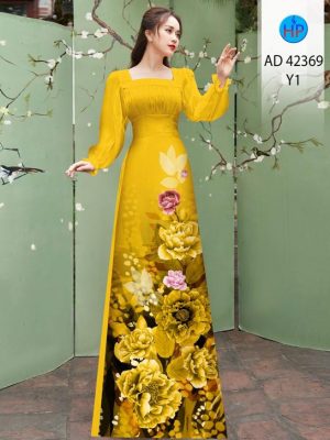 Vải Áo Dài Hoa In 3D Độc Đáo AD 42369 19 Vai Ao Dai Hoa In 3D Doc Dao AD 42369
