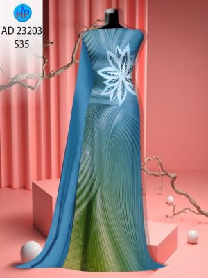 Vải Áo Dài Hoa In 3D Kiểu Mới AD 23203 20 Vai Ao Dai Hoa In 3D Kieu Moi AD 23203