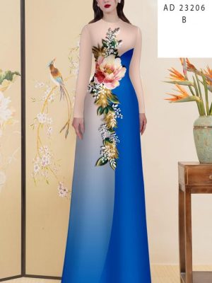 Vải Áo Dài Hoa In 3D Vừa Ra AD 23206 20 Vai Ao Dai Hoa In 3D Vua Ra AD 23206