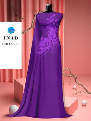 Vai Ao Dai Hoa In Chim 4D Vua Ra AD