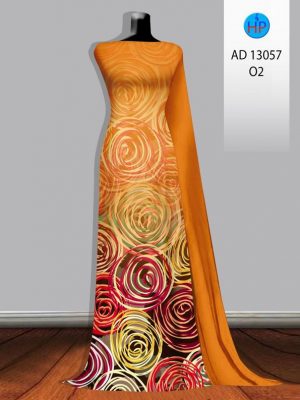 Vải Áo Dài Hoa Văn Tròn Kiểu Mới AD 13057 20 Vai Ao Dai Hoa Van Tron Kieu Moi AD 13057