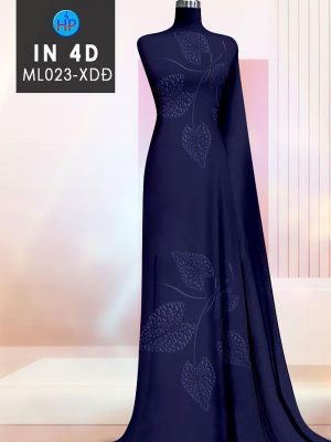 Vải Áo Dài In Lá 4D Độc Đáo AD ML023 39 Vai Ao Dai In La 4D Doc Dao AD ML023