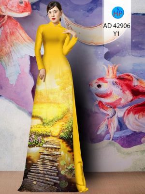 Vải Áo Dài Phong Cảnh Đẹp Mới Ra AD 42906 21 Vai Ao Dai Phong Canh Dep Moi Ra AD 42906