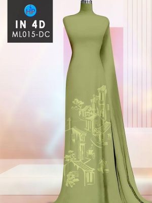 Vải Áo Dài Phong Cảnh In Chìm 4D Độc Đáo AD ML015 34 Vai Ao Dai Phong Canh In Chim 4D Doc Dao
