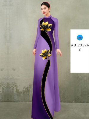Vải Áo Dài Hoa Sen Thiết Kế 2023 AD 23576 35 1691549223 510 Vai Ao Dai Hoa Sen Thiet Ke 2023 AD 23576