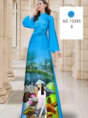 1691721291 916 Vai Ao Dai Co Gai Va Hoa Sen Moi Ra