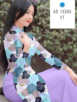 Vải Áo Dài Hoa Hồng Đều Thiết Kế 2023 AD 13305 24 1691721821 575 Vai Ao Dai Hoa Hong Deu Thiet Ke 2023 AD
