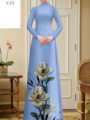 Vải Áo Dài Hoa In 3D Độc Đáo AD 23535 26 1691812479 411 Vai Ao Dai Hoa In 3D Doc Dao AD 23535