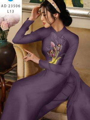 1691985157 210 Vai Ao Dai Hoa Tulip Thiet Ke 2023 AD 23506
