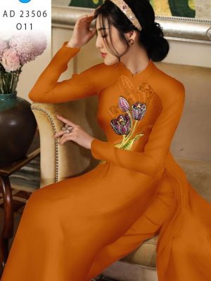 1691985162 835 Vai Ao Dai Hoa Tulip Thiet Ke 2023 AD 23506