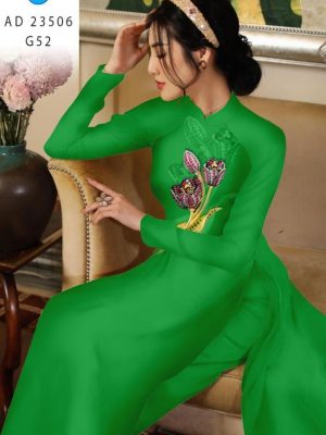 1691985165 769 Vai Ao Dai Hoa Tulip Thiet Ke 2023 AD 23506