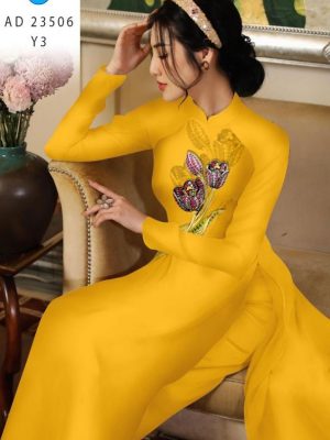 1691985166 480 Vai Ao Dai Hoa Tulip Thiet Ke 2023 AD 23506