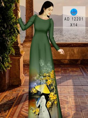 Vải Áo Dài Cô Gái Và Hoa Mai Thiết Kế 2023 AD 12201 32 1692083748 317 Vai Ao Dai Co Gai Va Hoa Mai Thiet Ke