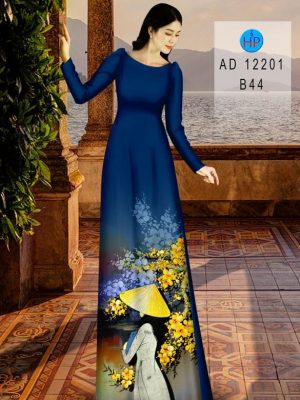Vải Áo Dài Cô Gái Và Hoa Mai Thiết Kế 2023 AD 12201 33 1692083748 907 Vai Ao Dai Co Gai Va Hoa Mai Thiet Ke