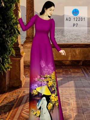 Vải Áo Dài Cô Gái Và Hoa Mai Thiết Kế 2023 AD 12201 34 1692083749 116 Vai Ao Dai Co Gai Va Hoa Mai Thiet Ke