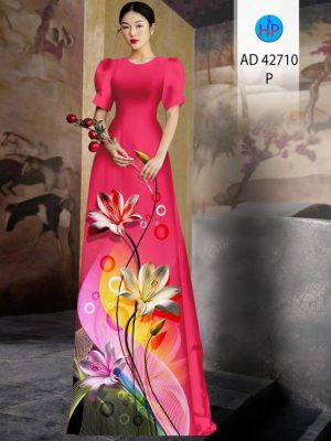 Vải Áo Dài Hoa Ly Độc Đáo AD 42710 23 1692085154 703 Vai Ao Dai Hoa Ly Doc Dao AD 42710