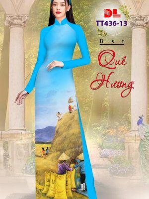 Vải Áo Dài Quê Hương Bông Lúa Chín Vừa Ra AD TT436 23 1692844766 152 Vai Ao Dai Que Huong Bong Lua Chin Vua Ra
