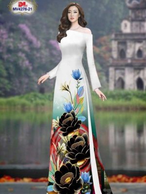 Vải Áo Dài Hoa Sen Sang Trọng Kiểu Mới AD MV4276 45 1693444882 255 Vai Ao Dai Hoa Sen Sang Trong Kieu Moi AD