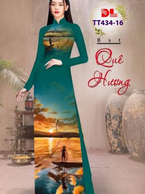 Vải Áo Dài Đánh Cá Trên Sông Kiểu Mới AD TT434 13 Vai Ao Dai Danh Ca Tren Song Kieu Moi AD