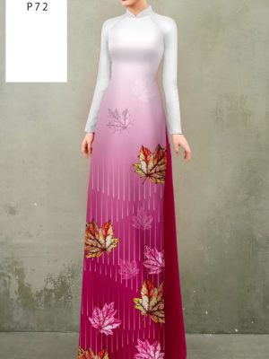 Vải Áo Dài Hình Lá Phong Thiết Kế 2023 AD 23544 19 Vai Ao Dai Hinh La Phong Thiet Ke 2023 AD