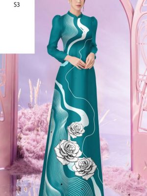 Vải Áo Dài Hoa Hồng Thiết Kế 2023 AD 23196 20 Vai Ao Dai Hoa Hong Thiet Ke 2023 AD 23196