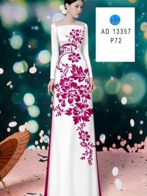 Vải Áo Dài Hoa In 3D Độc Đáo AD 13357 20 Vai Ao Dai Hoa In 3D Doc Dao AD 13357