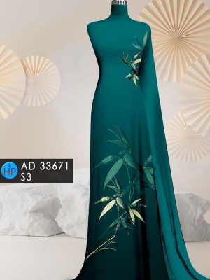 Vải Áo Dài Hoa In 3D Độc Đáo AD 33671 19 Vai Ao Dai Hoa In 3D Doc Dao AD 33671