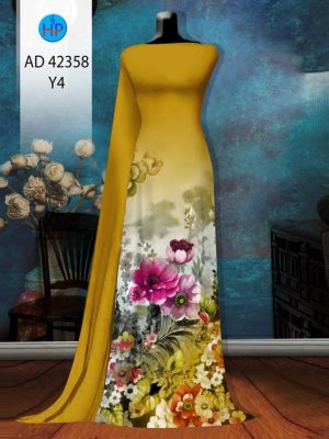 Vai Ao Dai Hoa In 3D Moi Ra AD 42358