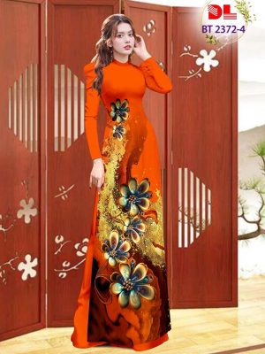 Vải Áo Dài Hoa In 3D Mới Ra AD BT2372 17 Vai Ao Dai Hoa In 3D Moi Ra AD BT2372
