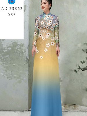 Vải Áo Dài Hoa In 3D Vừa Ra AD 23362 19 Vai Ao Dai Hoa In 3D Vua Ra AD 23362