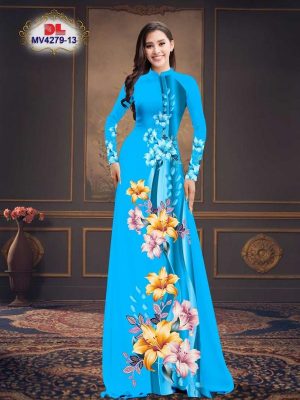 Vải Áo Dài Hoa Ly Vừa Ra AD MV4279 24 Vai Ao Dai Hoa Ly Vua Ra AD MV4279