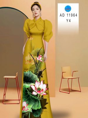 Vải Áo Dài Hoa Sen Mới Ra AD 11964 22 Vai Ao Dai Hoa Sen Moi Ra AD 11964