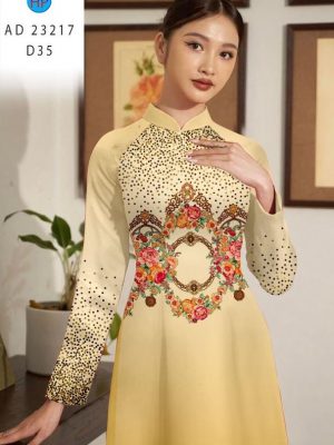Vải Áo Dài Hoa Văn Độc Đáo AD 23217 19 Vai Ao Dai Hoa Van Doc Dao AD 23217