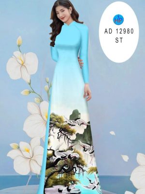 Vải Áo Dài Phong Cảnh Độc Đáo AD 12980 19 Vai Ao Dai Phong Canh Doc Dao AD 12980