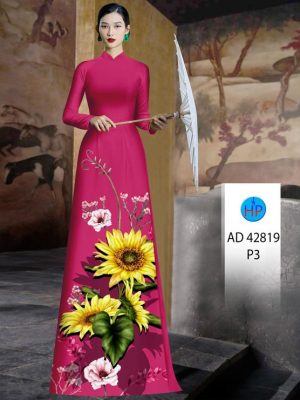 1694483054 166 Vai Ao Dai Hoa Huong Duong Thiet Ke 2023 AD