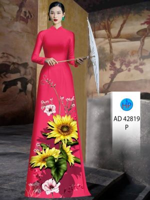1694483055 890 Vai Ao Dai Hoa Huong Duong Thiet Ke 2023 AD