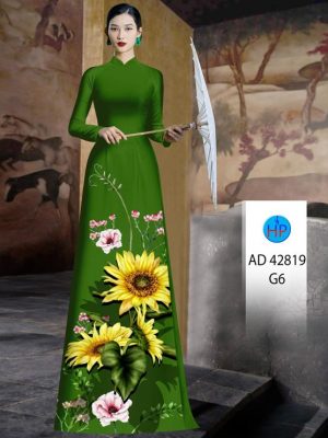 1694483056 124 Vai Ao Dai Hoa Huong Duong Thiet Ke 2023 AD