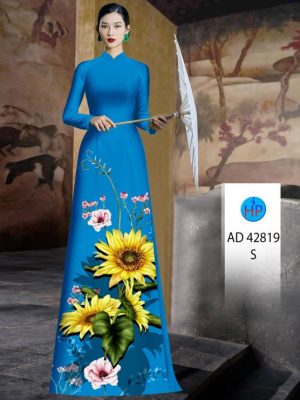 1694483056 559 Vai Ao Dai Hoa Huong Duong Thiet Ke 2023 AD