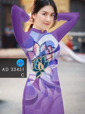 Vải Áo Dài Hoa Sen Mới Ra AD 33451 30 1694570869 340 Vai Ao Dai Hoa Sen Moi Ra AD 33451