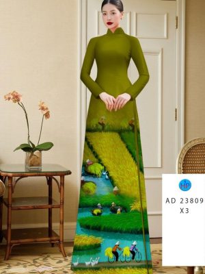 Vải Áo Dài Phong Cảnh Làng Quê Mới Ra AD 23809 23 1694573288 444 Vai Ao Dai Phong Canh Lang Que Moi Ra AD