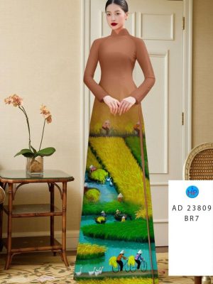 Vải Áo Dài Phong Cảnh Làng Quê Mới Ra AD 23809 22 1694573288 670 Vai Ao Dai Phong Canh Lang Que Moi Ra AD