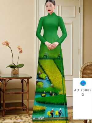 Vải Áo Dài Phong Cảnh Làng Quê Mới Ra AD 23809 27 1694573290 633 Vai Ao Dai Phong Canh Lang Que Moi Ra AD