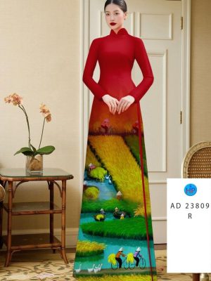 Vải Áo Dài Phong Cảnh Làng Quê Mới Ra AD 23809 28 1694573291 493 Vai Ao Dai Phong Canh Lang Que Moi Ra AD