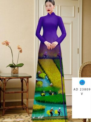 Vải Áo Dài Phong Cảnh Làng Quê Mới Ra AD 23809 30 1694573292 728 Vai Ao Dai Phong Canh Lang Que Moi Ra AD