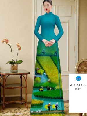 Vải Áo Dài Phong Cảnh Làng Quê Mới Ra AD 23809 32 1694573293 290 Vai Ao Dai Phong Canh Lang Que Moi Ra AD