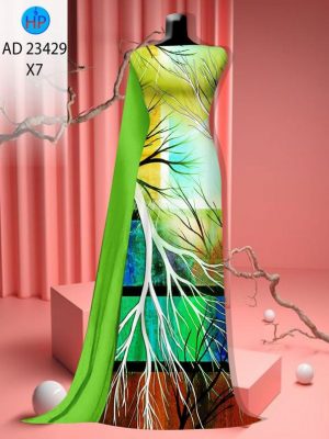 Vải Áo Dài Hình Cành Cây Mới Ra AD 23429 21 1694742923 39 Vai Ao Dai Hinh Canh Cay Moi Ra AD 23429