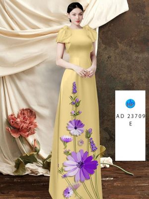 Vải Áo Dài Hoa Cúc Độc Đáo AD 23709 20 Vai Ao Dai Hoa Cuc Doc Dao AD 23709