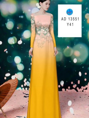 Vải Áo Dài Hoa In 3D Độc Đáo AD 13551 19 Vai Ao Dai Hoa In 3D Doc Dao AD 13551