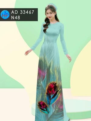 Vải Áo Dài Hoa In 3D Độc Đáo AD 33467 19 Vai Ao Dai Hoa In 3D Doc Dao AD 33467
