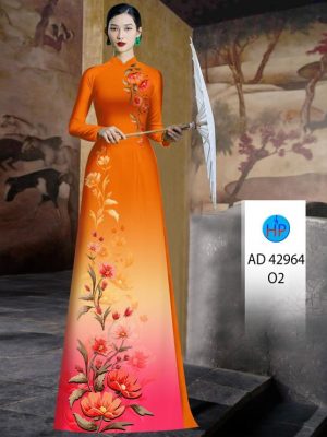 Vải Áo Dài Hoa In 3D Kiểu Mới AD 42964 19 Vai Ao Dai Hoa In 3D Kieu Moi AD 42964